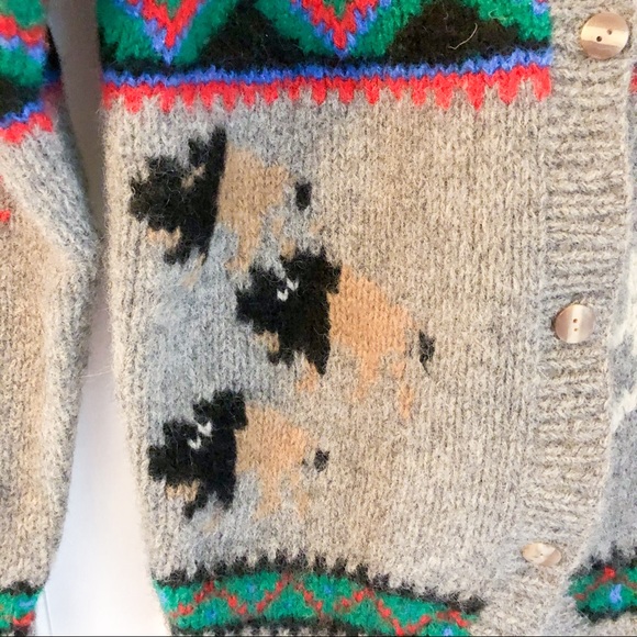 Vintage Native American Knit Wool Sweater - Picture 3 of 9